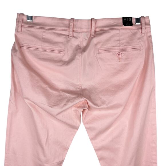 J Crew 484 Slim-Fit Stretch Chino Pant 33 x 32 Pale Pink New - Picture 5 of 11